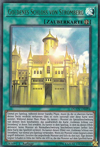 DUOV-DE094 - Goldenes Schloss von Stromberg - Ultra Rare - 1. Auflage - Deutsch - Duel Overlord - mit LMS Trading Fieldcenter-Karte Yugioh
