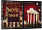CCWACPP Filmschild Wanddrucke Filmnacht Gemälde Popcorn Leinwandbild Kino Dekoration für Heimkino Medienzimmer Schlafzimmer gerahmt (C, (40.00 x 60.00 cms))