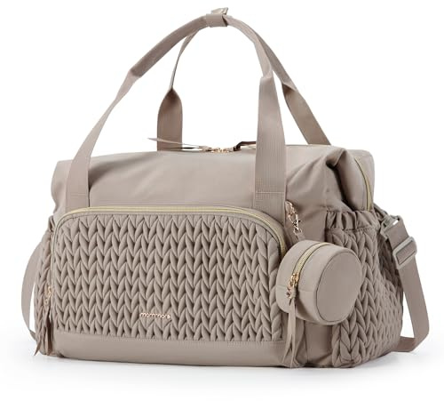 mommore Diaper Bag Tote Large Travel Baby Bag with Pacifier Case
