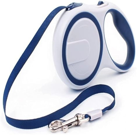 Hundeleine, Schleppleine, Hundeleine Mit Bequemen Gepolsterten Griff Rollleine 5m Flexi Leine Für Training Und Spaziergänge Kleine Für Kleine Hunde - Hundeleine Mittelgroße Hunde (Color : Blue, Size