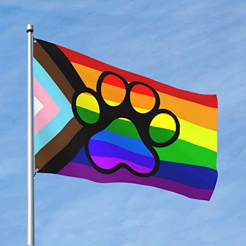 LGBT Gay Lesbian Furry Paw Pride Regenbogenflagge Dekoration Hof Innengarten Flagge Außendekoration