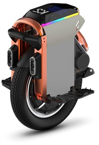 KINGSONG Monociclo eletrico S16 1480Wh, Motor 3000W, Autonomía hasta 120 km, Velocidad Limitada 25km/h, Neumático 16”, Pantalla Matrix, Compacto y Elegante