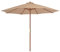ShGaxin Sombrilla de jardín con palo de madera 300 cm gris topo, Sombrilla Terraza Exterior, Parasol Terraza, Sombrilla Playa, Parasol Exterior, Sombrilla De Patio - 44496