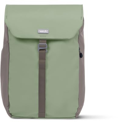 Mous - Day Backpack with Central Zip- Water-Resistant – Sage | Mous - Day Backpack with Laptop Compartment 20L - Central Zip - Water-Resistant - Tech Protection for Travel or Work – Sage