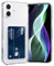 AKABEILA Case for iPhone 16 Plus Clear Slim Phone Case Soft TPU Wallet Case Bag Cover with Card Slot Holder Shockproof 6.7