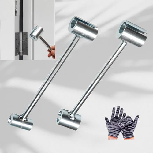 OGGOOLLA 14-25 MM Door Hinge Adjustment Tool, Hinge Adjustment Tool, Door Hinge Repair Tool, Door Hinge Tool, Hinge Doctor, Door Adjustment Tool, Hinge Bender(Large And Small Size With A Glove)