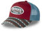 Von Dutch Kappe für Damen und Herren, Trucker-Kappe ETHNIK, verstellbar, Rot / Blau / Weiß, Einheitsgröße
