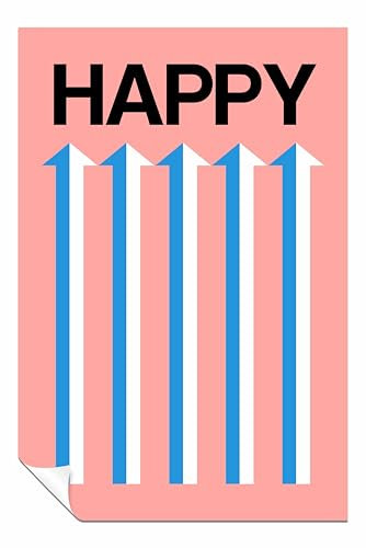 Panther Print Poster Happy Pink, ungerahmt, Bilder für Wände, Schlafzimmer, Wohnzimmer und Badezimmer, 31 x 20 cm