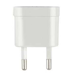 Adaptador Universal 10A, 4mm, Color Blanco, Ideal para Conexiones eléctricas seguras y versátiles en el hogar y la Oficina.