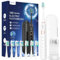 Elektrische Zahnbürste Schallzahnbürste für Erwachsene und Kinder - Electric Toothbrush mit 8 Bürstenköpfen und 5 Modi. 90 Tagen Akkulaufzeit, 2 Minuten Smart Timer, Reiseetui