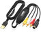 Carte de capture vidéo USB VHS TV DVD VCR adaptateur de capture audio USB vers AV adaptateur de capture vidéo USB convertisseur de capture vidéo pour Windows 11, 10, 8, 7 (connecteur mâle)