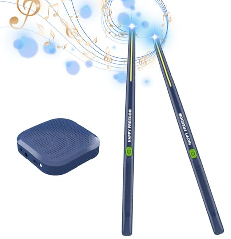 Elektronischer Lufttrommelstab Elektrischer Rhythmus -Drumsticks 16D Lautsprecher DSP Level Sound Card Niedrige Verzögerung Tragbare Smart Electronic Drum Set (Navy blau)