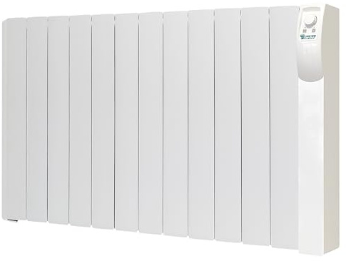 Farho Radiatore elettrico Nivo 1320 W - Trasmettitore termico ad alta potenza con Fluido Farhoil - Riscaldamento efficiente per soggiorni ampi fino a 22 m² - Radiatore in alluminio silenzioso e