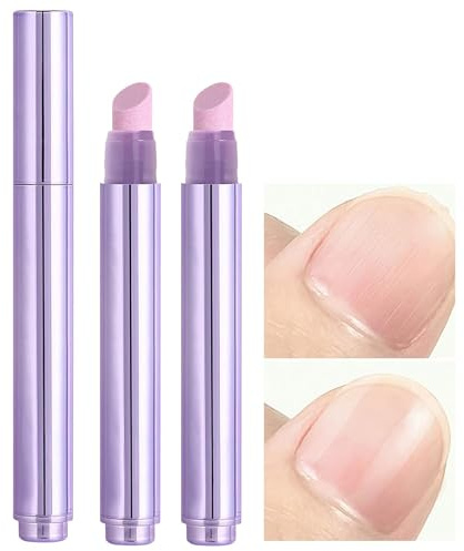DMQ Tip Pusher Pen, 3 in 1 Nail Care Pen, Cuticle Oil Pusher Pens, Nail Cuticle Remover Buffer Oil Pens for Hangnail, Nail Strengthener for Dry & Damaged Nail Moisturize Nails Care