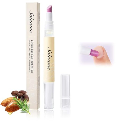 Removedor de cutículas de cerámica de 45°, 2 en 1, exfolia suavemente las uñas, adecuado para grietas de cutículas, sequedad, astillado, hidrata, aporta brillo, 2 ml