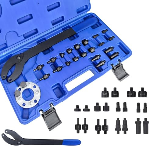 Zahnriemen Werkzeug Set für Audi VW VAG – Nockenwellen-Arretierwerkzeug, Riemenscheibenhalter & Nockenwellen-Ausbau, Timing Belt & Ölpumpen-Service Set, Stoßdämpfer-Wechsel, OEM T10172 T10554