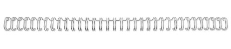 GBC RE810497 Binderücken Draht, A4, 3:1, Nr. 4, 250 Stück, silber