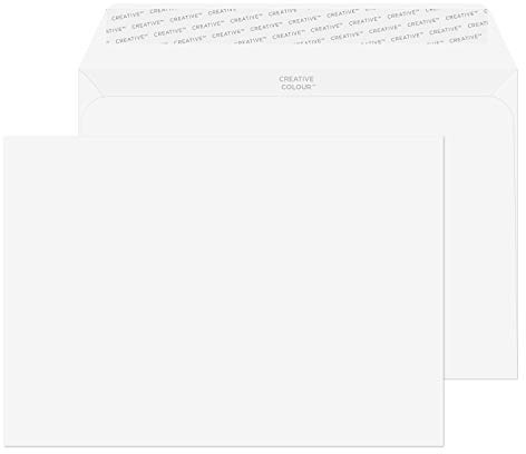 Blake Creative Colour C5 162 x 229 mm 120 GSM Peel & Seal Wallet Envelopes (355) Chalk White - Pack of 500