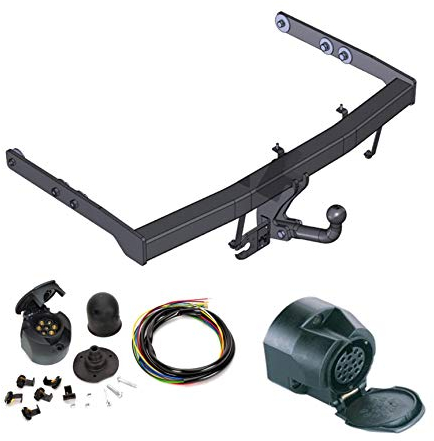 AHK Anhängerkupplung mit Elektrosatz 13 polig für Ford Galaxy / Seat Alhambra / VW Sharan 1995-2000 Anhängevorrichtung Hängevorrichtung - starr, mit angeschraubtem Kugelkopf