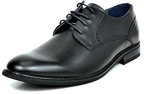 Bruno Marc Herren Anzugschuhe Schnürhalbschuhe Business Büro Hochzeitschuhe Herren,Size 47,Schwarz 16,PRINCE-16