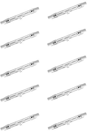 NuLoXx 10er Pack Halogenstab R7S 78mm 80W/827 2700K warmweiß 1400LM AC 220...240V, 360° Abstrahlwinkel, DIMMBAR!