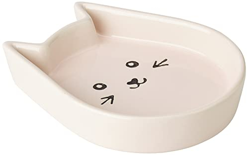 Nobby Katzen Keramik Schale Kitty Face, pink 13 x 16 x 3 cm, 1 Stück