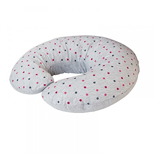 Stillkissen Mini 180x33 cm weich & anschmiegsam Öko-Tex 100 zertifiziert Lagerungskissen Schwangerschaftskissen (Dots)