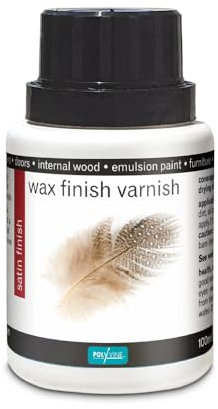 Polyvine Wax Finish Varnish Clear Satin 100ml