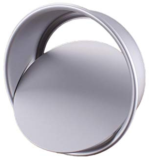 SagaSave Runde Kuchenform aus Aluminium zum Backen mit losem Boden, antihaftbeschichtete Geburtstagskuchenform mit abnehmbarem Boden für Küchen, Bäckereien (7 Zoll)