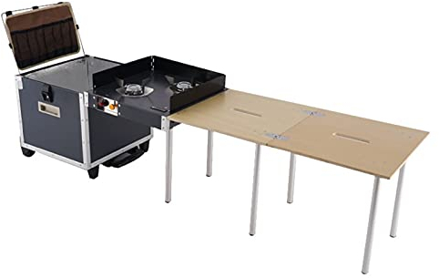 Outdoor Küche Camping Schränke Tragbarer Klappbarer Camping-Küchentisch Im Freien, Tragbarer Schrank Für Picknick-Reiseparty Im Freien, Tischplatte Aus Holz