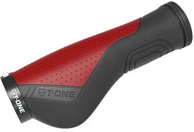 T-one T.One T-one T-one Ripple Ergo Lenkergriff Schwarz/Rot 130mm T-one T-one Ripple Ergo Lenkergriff Schwarz/Rot 130mm