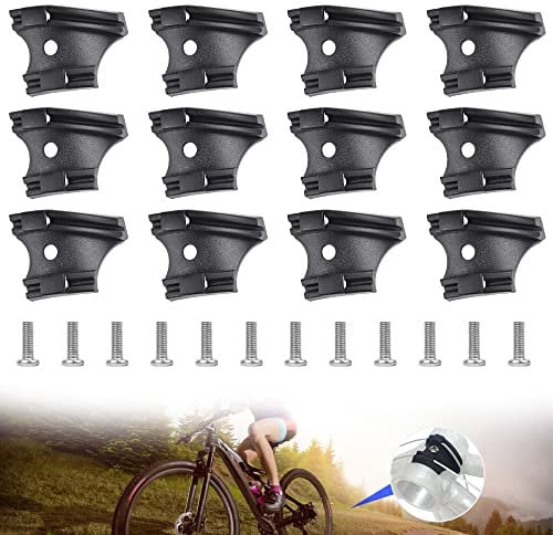 OLRWSLG 12 PCS Bike Anti Friction Bottom Bracket Plastic Bottom Bracket Cable Guide Shifter Cable Guide Line Tube Holder Clip Bicycle Cable Holder Clip with Screws for Mountain Bike Road Bike