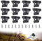 OLRWSLG 12 PCS Bike Anti Friction Bottom Bracket Plastic Bottom Bracket Cable Guide Shifter Cable Guide Line Tube Holder Clip Bicycle Cable Holder Clip with Screws for Mountain Bike Road Bike
