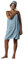 jilda-tex Saunakilt Saunatuch Unisex (S-M) Damen Herren 100% Baumwolle Frottee Velours 70x140 cm (Aqua)