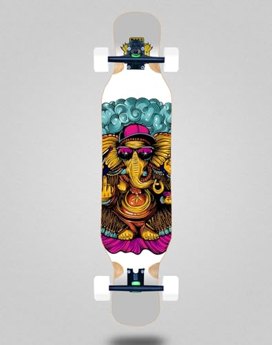 South Force Skate Skateboard Longboard Complete 46x10 Rev White