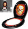 Yznahre WC-Sitz Toilettendeckel mit Absenkautomatik,Toilettensitz O-Form aus Duroplast Universal Größe Klodeckel, Antibakterielle WC Deckel Toilettenbrille Toilet Seat Klositz, Schädel Flammen