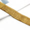 4 Meters 2,8 cm Verdickte Bunte Fransenborte, Fransenband HäKelband Spitzenband Fransenbesatz Spitzenborte Dekoborte FransenbordüRe Quastenbesatz Gardinenband StoffbordüRe NäHborte,Dunkles Gold