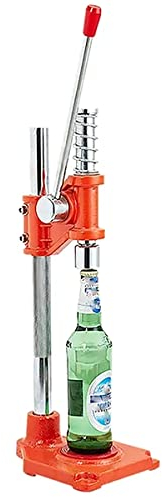 JOSBY Bouchonneuse de Bouteille Manuelle, Hauteur réglable, Outil de capsuleuse Manuelle à Ressort à Action Facile et Robuste pour Bouchons Ronds de 26 à 29 mm