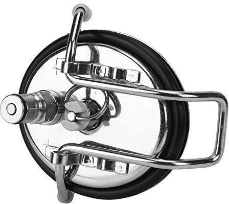 OUSIKA Karbonisierungsdeckel, 130 PSI Edelstahl Quick Safe Carbonation Keg Deckel for Kegs Kit Zapfanlagen