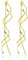 Sterling Silber 925 Ohrringe Gold für Damen, Ohrringe Einfädler Quasten Hängend, Silber 925 Ohrringe Gold Lange Kette Einfädler Welle Tassel Tropfen Baumeln Boho Ohrhänger Gold für Damen Frauen