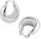 ALEXCRAFT Ohrringe Silber 925 Dick Creolen für Damen Chunky Hoops Silber Geschenk für Frauen Freundin Mama Mädchen