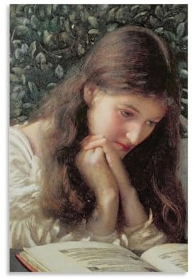 Edward Robert Hughes Painters' Works「Idle Tears」Bedruckte Leinwand Poster Kunst Leinwand Gemälde Dekor Wanddruck Foto Geschenke Zuhause Moderne Dekorationen 20 x 30 cm
