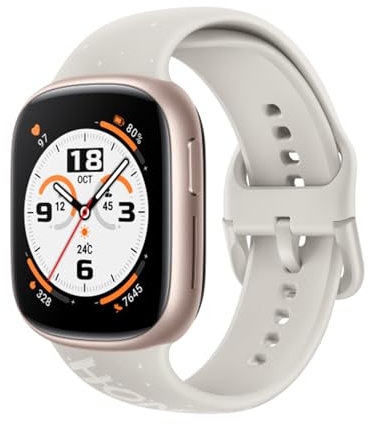 Honor Watch 4 Montre connectée AMOLED 1,75 Pouces Design élégant 60 Hz 5 ATM 451 mAh Batterie 14 Jours Temps d'utilisation Bluetooth Appel 4 Go ROM, l'or