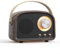 RANRAO Portable Retro Wireless Speaker, Retro Cute Speaker With FM Radio Speaker Music Stereo Rechargeable, Fast Recharge(Black)