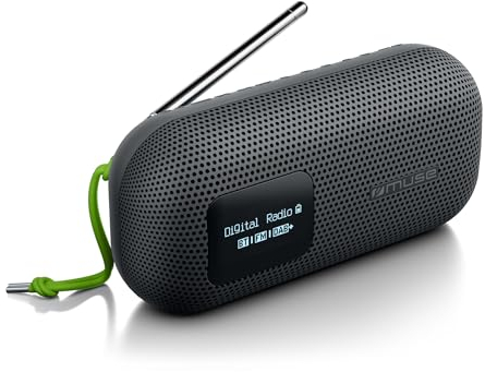 MUSE M-760 DBT Bluetooth Lautsprecher mit DAB und FM Radio, Auto Pairing (NFC), Akkubetrieben, USB-C