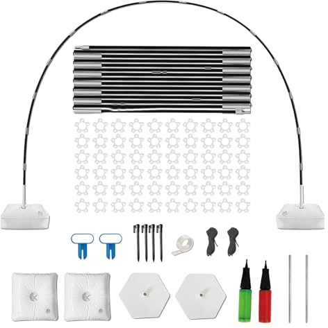 Balloon Arch Kit with Water Fillable Base and Fibre Poles