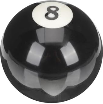 BESPORTBLE Professionelle Billard Queuekugel Aus Resin Hochwertige Trainingskugel Für Billardtisch Große Schwarze 8 Ball Kugel Für Pool Billiard Ideal Für Erwachsene Und