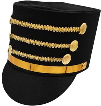 Paodduk Ring Leader Hat Cosplay Accessory Top Hat | Toy Soldier Cosplay Accessory for Stage Performance Christmas Dress Up Party Carnival Halloween Family Gatherings