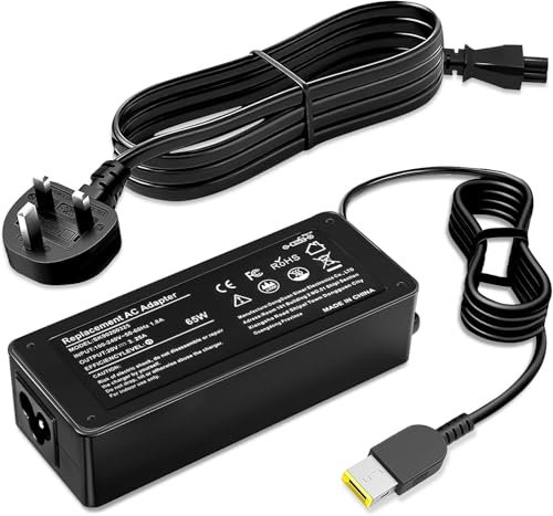 65W Adapter Laptop Charger Compatible for Lenovo IdeaPad Yoga 2 ThinkPad X1 T440 T440S T440P T450 T460 T460S T540P T560 E440 E550 E560 G50 G50-45 G50-70 G50-80 Z50 Z50-70 Z50-75 Flex 2 15 15D 14 10