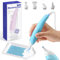Caydo Steckbarer Elektrischer Diamond Painting Stift (Wired Plug-in), Ergonomisches Diamond Painting Zubehör mit Multi-Spitzen, Diamond Paint Stift zum Setzen von AB-Diamanten ohne Wachs (Blau)